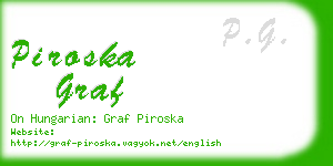 piroska graf business card